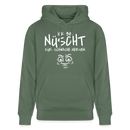 ICK BIN NÜSCHT FÜR SCHWACHE NERVEN-Unisex Bio-Hoodie - Tanngrün