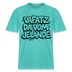 VAFATZ DA VOM JELÄNDE-RELAXED FIT Unisex BIO T-Shirt-hell - Poolblau