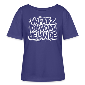 VAFATZ DA VOM JELÄNDE-Rundhals Frauen Bio-T-Shirt - Dämmerung