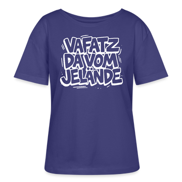 VAFATZ DA VOM JELÄNDE-Rundhals Frauen Bio-T-Shirt - Dämmerung