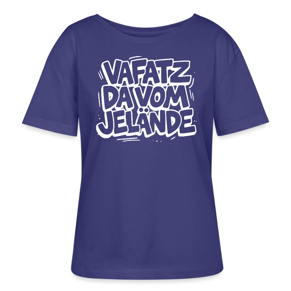 VAFATZ DA VOM JELÄNDE-Rundhals Frauen Bio-T-Shirt - Dämmerung