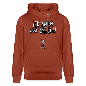 ICK BIN DA-Unisex Bio-Hoodie - Terrakotta