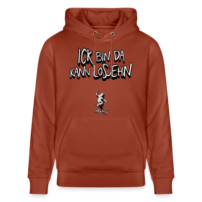 ICK BIN DA-Unisex Bio-Hoodie - Terrakotta