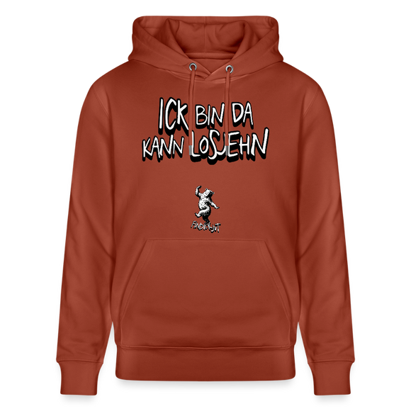 ICK BIN DA-Unisex Bio-Hoodie - Terrakotta