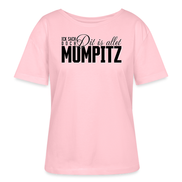 MUMPITZ-Rundhals Frauen Bio-T-Shirt mit Berliner Schnauze - Hellrosa