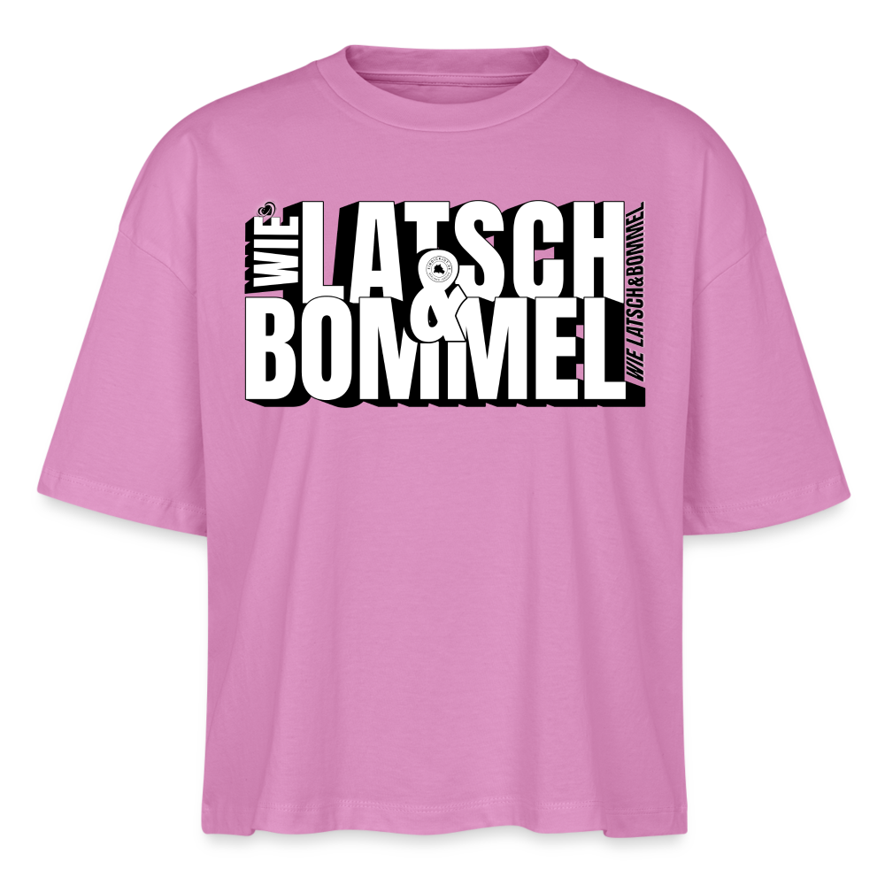 WIE LATSCH UND BOMMEL - Frauen Boxy Bio-T-Shirt - Pink