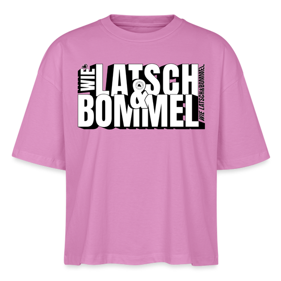WIE LATSCH UND BOMMEL - Frauen Boxy Bio-T-Shirt - Pink