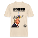 #FCKTRUMP-Relaxed Fit Unisex Bio-T-Shirt - Weißgrau