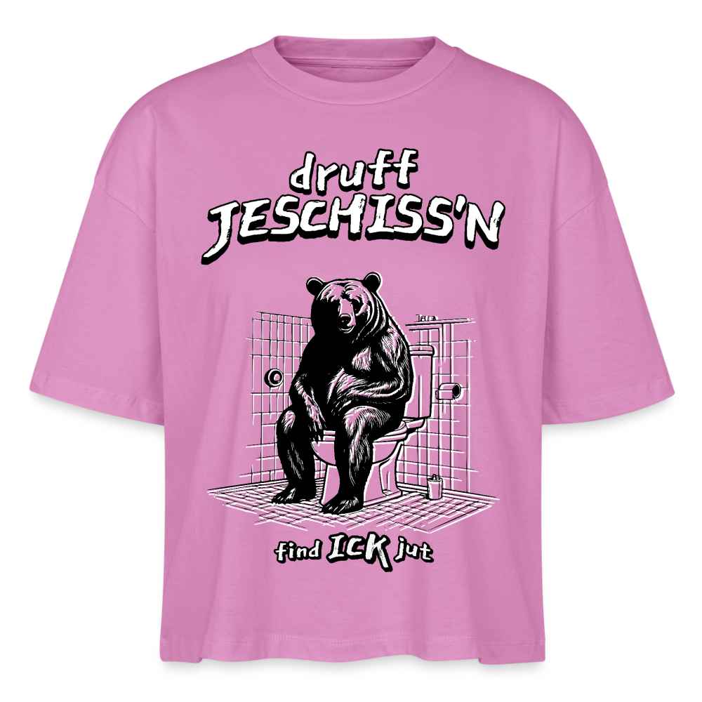 DRUFF JESCHISS'N-Frauen Boxy Bio-T-Shirt Nova - Pink