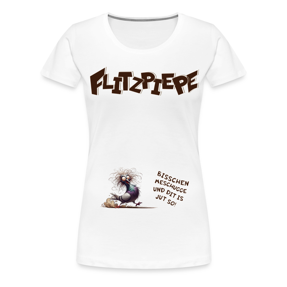 BERLINER FLITZPIEPE - Frauen Premium T-Shirt - Weiß