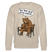 Berliner Bär und Spruch-JEH MIR NICH UFFN SENKEL-Unisex Bio-Sweatshirt - Beige