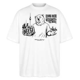 Berlin Souvenir mit Spruch-NEESE-Oversized Unisex Bio T-Shirt - Weiß