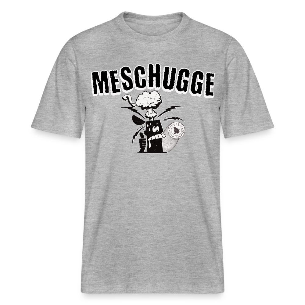 MESCHUGGE - Relaxed Fit Unisex Bio-T-Shirt - Grau meliert