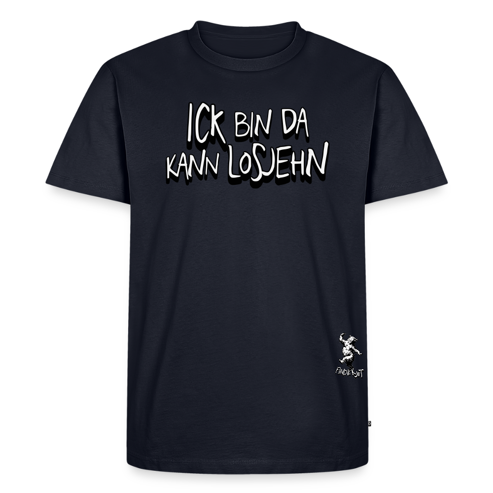 ICK BIN DA, KANN LOSJEHN-Männer Premium BIO T-Shirt - Navy