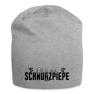 SCHNURZPIEPE - Jersey-Beanie - Grau meliert