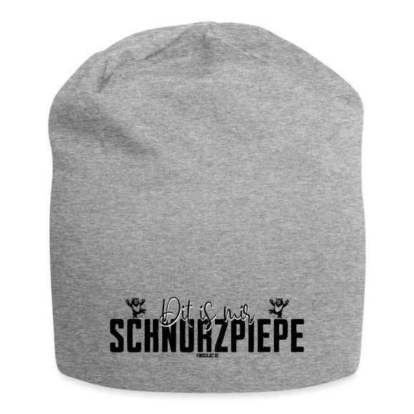 SCHNURZPIEPE - Jersey-Beanie - Grau meliert