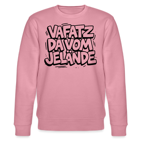 Berliner Schnauze-VAFATZ DA IM JELÄNDE-Unisex Bio-Sweatshirt - Lila Traum