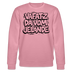 Berliner Schnauze-VAFATZ DA IM JELÄNDE-Unisex Bio-Sweatshirt - Lila Traum