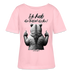 ICK HAB DIE FAXEN DICKE-Rundhals Frauen Bio-T-Shirt - Hellrosa