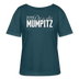 MUMPITZ-Rundhals Frauen Bio-T-Shirt mit Berliner Schnauze - Dunkles Petrol