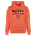 ICK BIN NÜSCHT FÜR SCHWACHE NERVEN-Unisex Bio-Hoodie - Hellrot