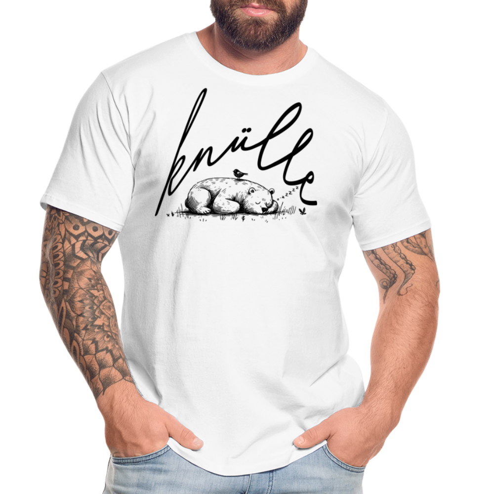 KNÜLLE - Männer Premium Bio T-Shirt - Weiß