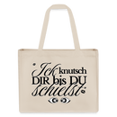 ICK KNUTSCH DIR - Einkaufstasche - Naturweiß