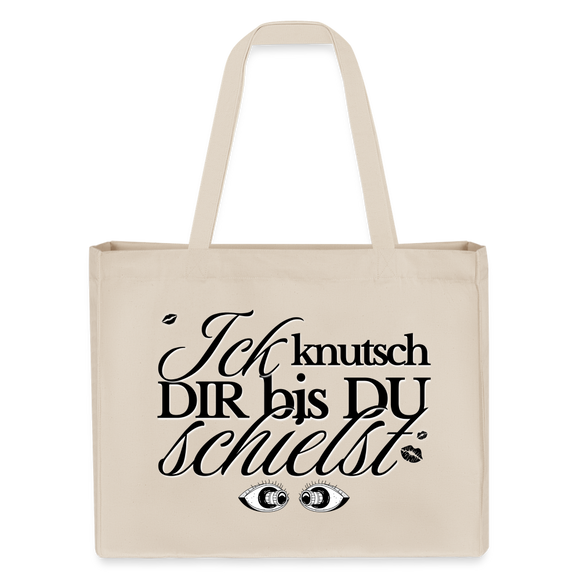 ICK KNUTSCH DIR - Einkaufstasche - Naturweiß