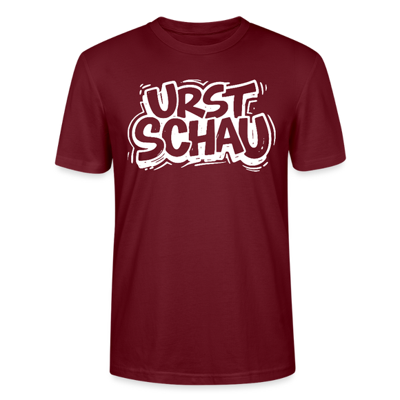 Ostalgie-Unisex T-Shirt -URST SCHAU - Burgunderrot