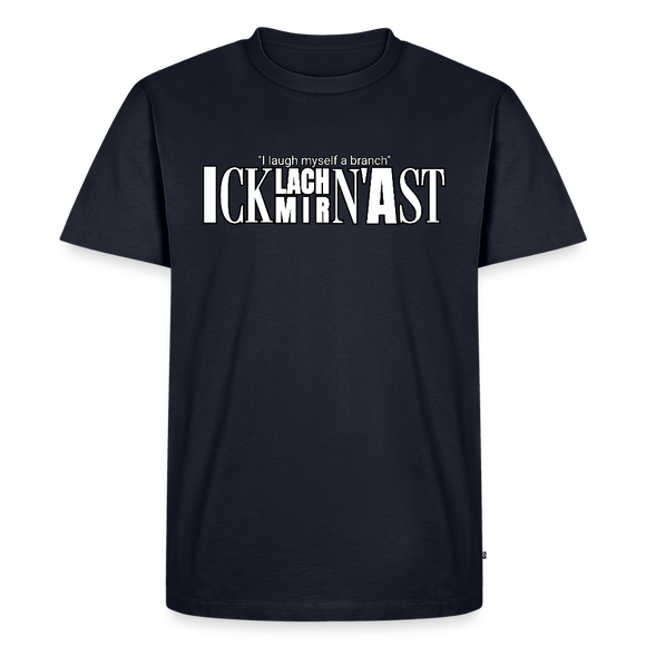 ICK LACH MIR N AST-Männer Premium BIO T-Shirt - Navy
