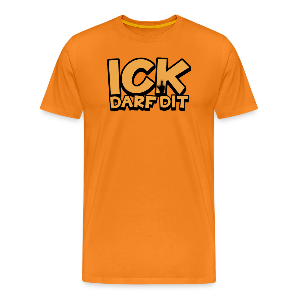 ICK DARF DIT - Männer Premium T-Shirt - Orange