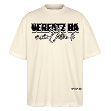VERFATZ DA VOM JELÄNDE-Oversized Unisex Bio T-Shirt - Weißgrau