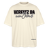 VERFATZ DA VOM JELÄNDE-Oversized Unisex Bio T-Shirt - Weißgrau