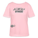 JEH MIR NICH UFFN KEKS-Rundhals Frauen Bio-T-Shirt - Hellrosa