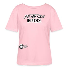 JEH MIR NICH UFFN KEKS-Rundhals Frauen Bio-T-Shirt - Hellrosa