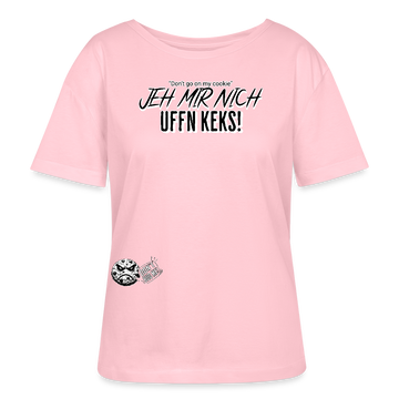 JEH MIR NICH UFFN KEKS-Rundhals Frauen Bio-T-Shirt - Hellrosa