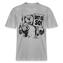 Berlin Souvenir Shirt-DIT IS SO!-RELAXED FIT Unisex Organic T-Shirt - Grau meliert
