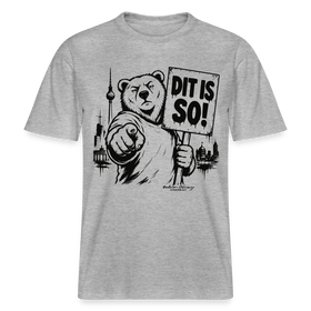 Berlin Souvenir Shirt-DIT IS SO!-RELAXED FIT Unisex Organic T-Shirt - Grau meliert