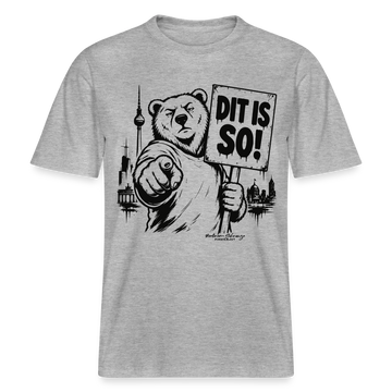 Berlin Souvenir Shirt-DIT IS SO!-RELAXED FIT Unisex Organic T-Shirt - Grau meliert