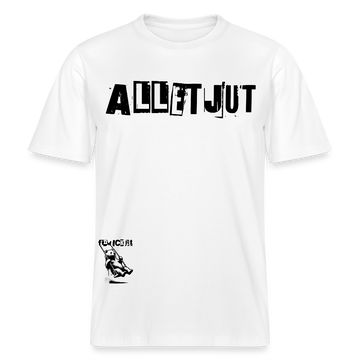 ALLET JUT-Relaxed Fit Unisex Bio-T-Shirt - Weiß