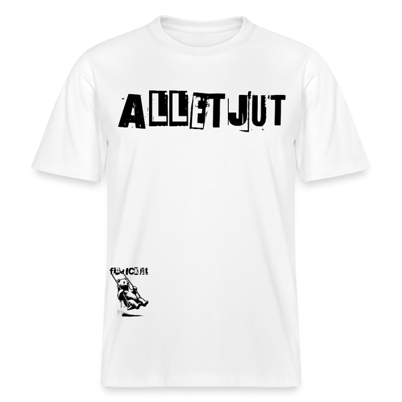 ALLET JUT-Relaxed Fit Unisex Bio-T-Shirt - Weiß