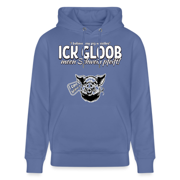 ICK GLOOB MEEN SCHWEIN PFEIFT!-Unisex Bio-Hoodie II - Blau