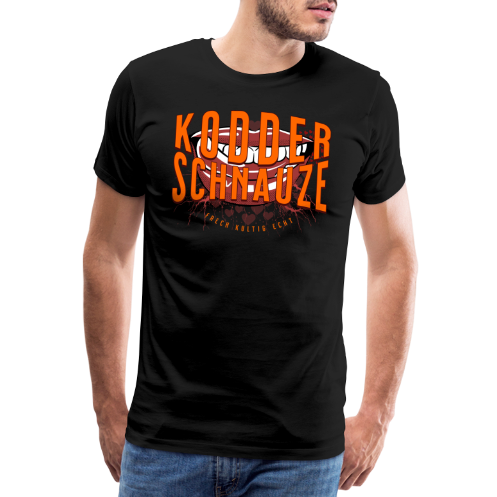 KODDERSCHNAUZE - Männer Premium T-Shirt - Schwarz