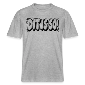 Berlin Shirt-DIT IS SO!-RELAXED FIT Unisex Organic T-Shirt mit Berliner Schnauze - Grau meliert