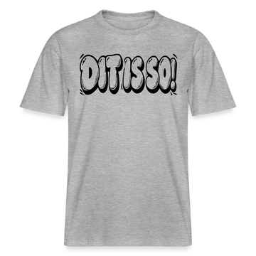 Berlin Shirt-DIT IS SO!-RELAXED FIT Unisex Organic T-Shirt mit Berliner Schnauze - Grau meliert