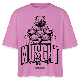 BERLIN SHIRT mit Schnauze-NÜSCHT2025-Frauen Boxy Bio-T-Shirt - Pink