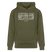 Berliner Spruch-ICK WUNDER MIR-Unisex Bio-Hoodie - Khaki Grün
