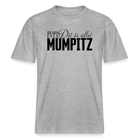 MUMPITZ-Relaxed Fit Unisex Bio-T-Shirt - Grau meliert