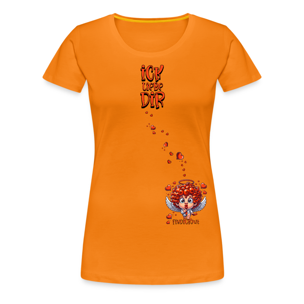 ICK LIEBE DIR-Frauen Premium T-Shirt - Orange