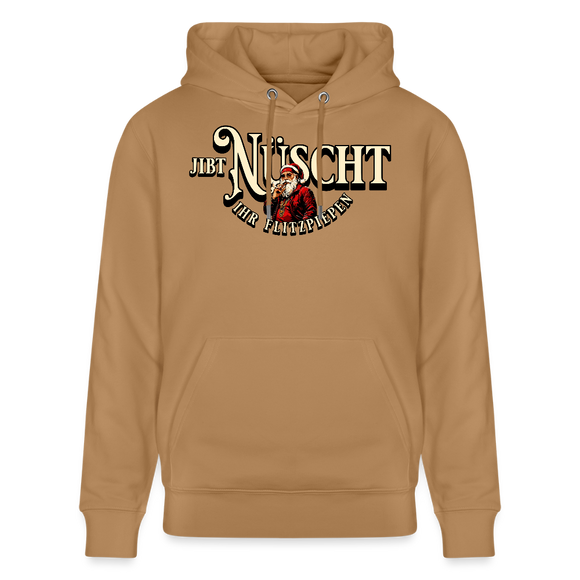 JIBT NÜSCHT IHR FLITZPIEPEN - Unisex Bio-Hoodie - Karamell 